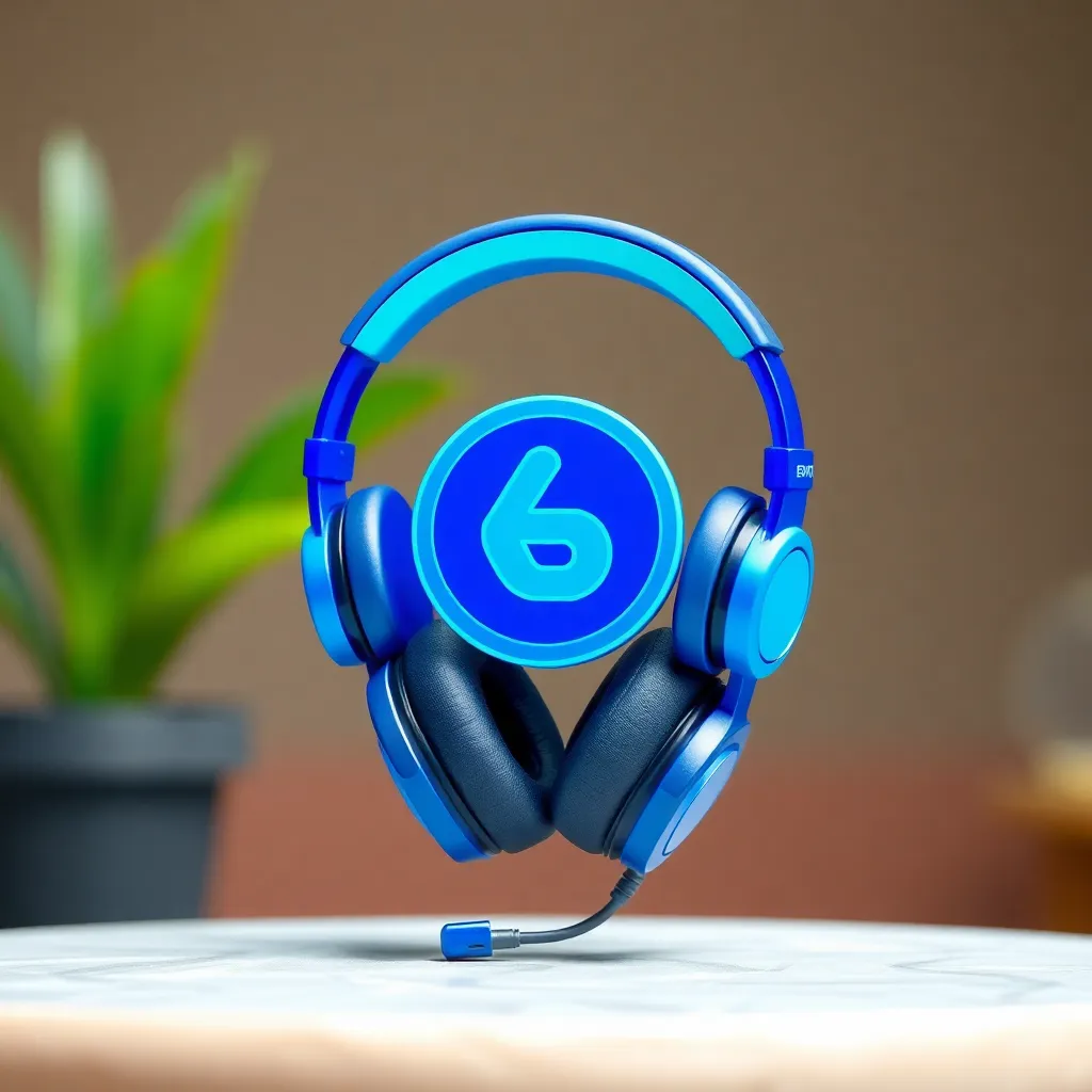 Ikon kecepatan internet berwarna biru dengan simbol petir